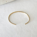 Gold plated stainless steel water proof engraved cuff bracelet by Lat & Lo at ww.latandlo.com