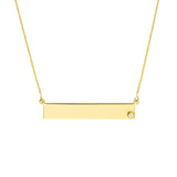 East Point Bar Necklace | Demi-Fine