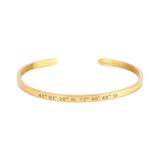 skinny coordinates cuff bracelet-non tarnish-lat & Lo-white background