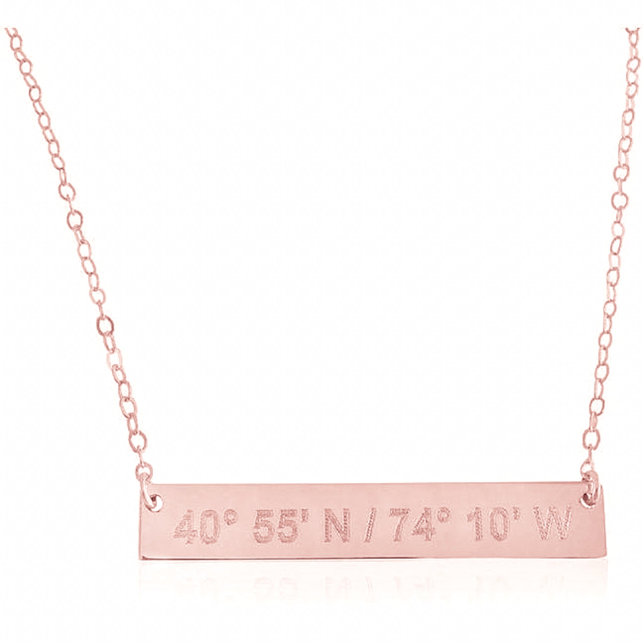 ✨ Bar Necklace -14K - Lat & Lo™