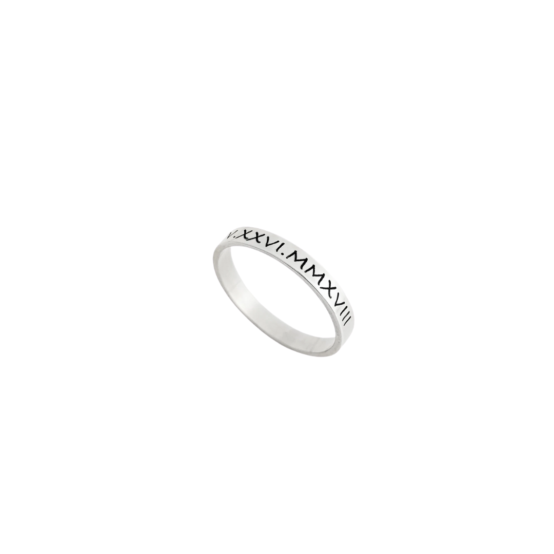 Maya Ring (Custom Roman Numerals) - Lat & Lo™