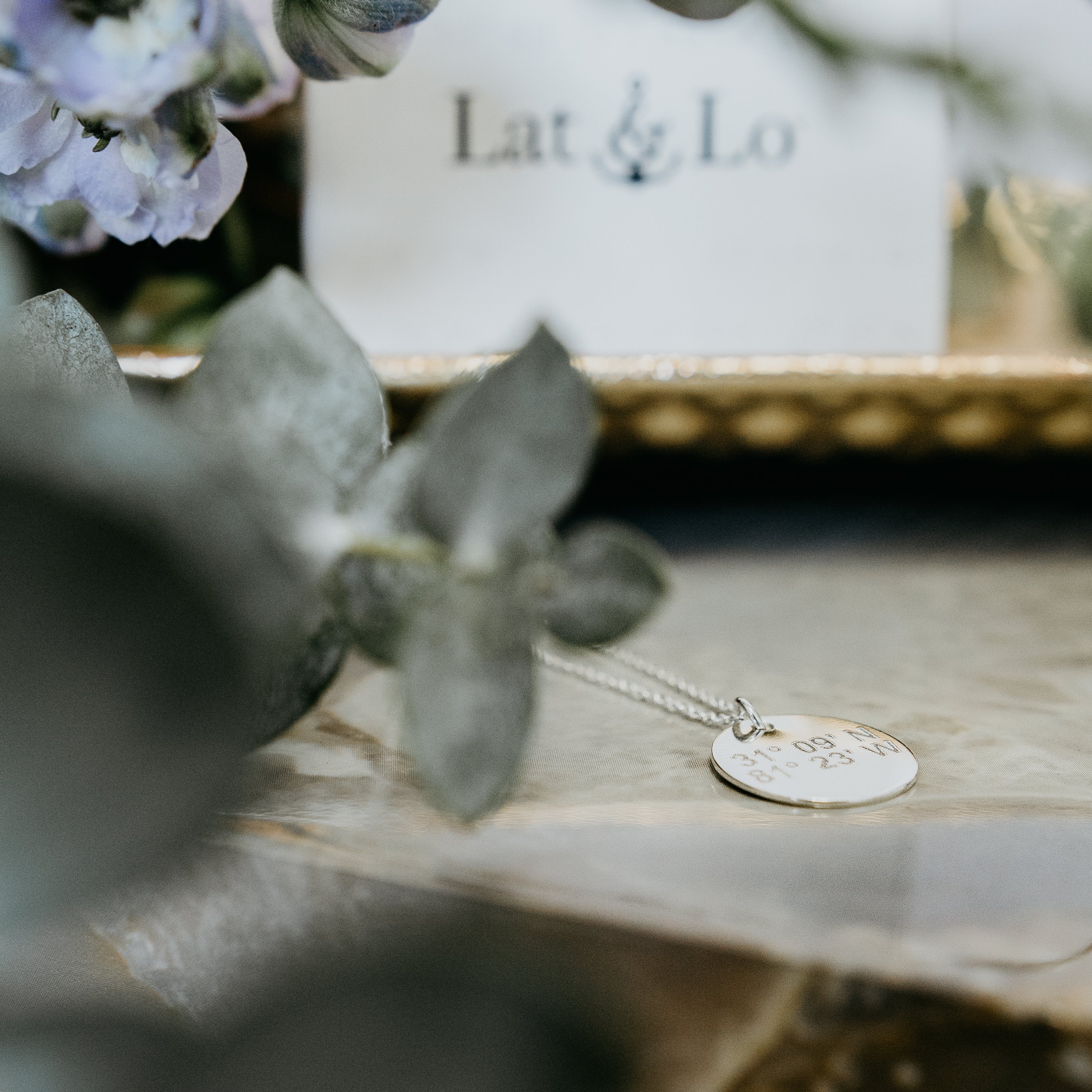 anniversary gift idea-coordinates jewelry-Lat & Lo