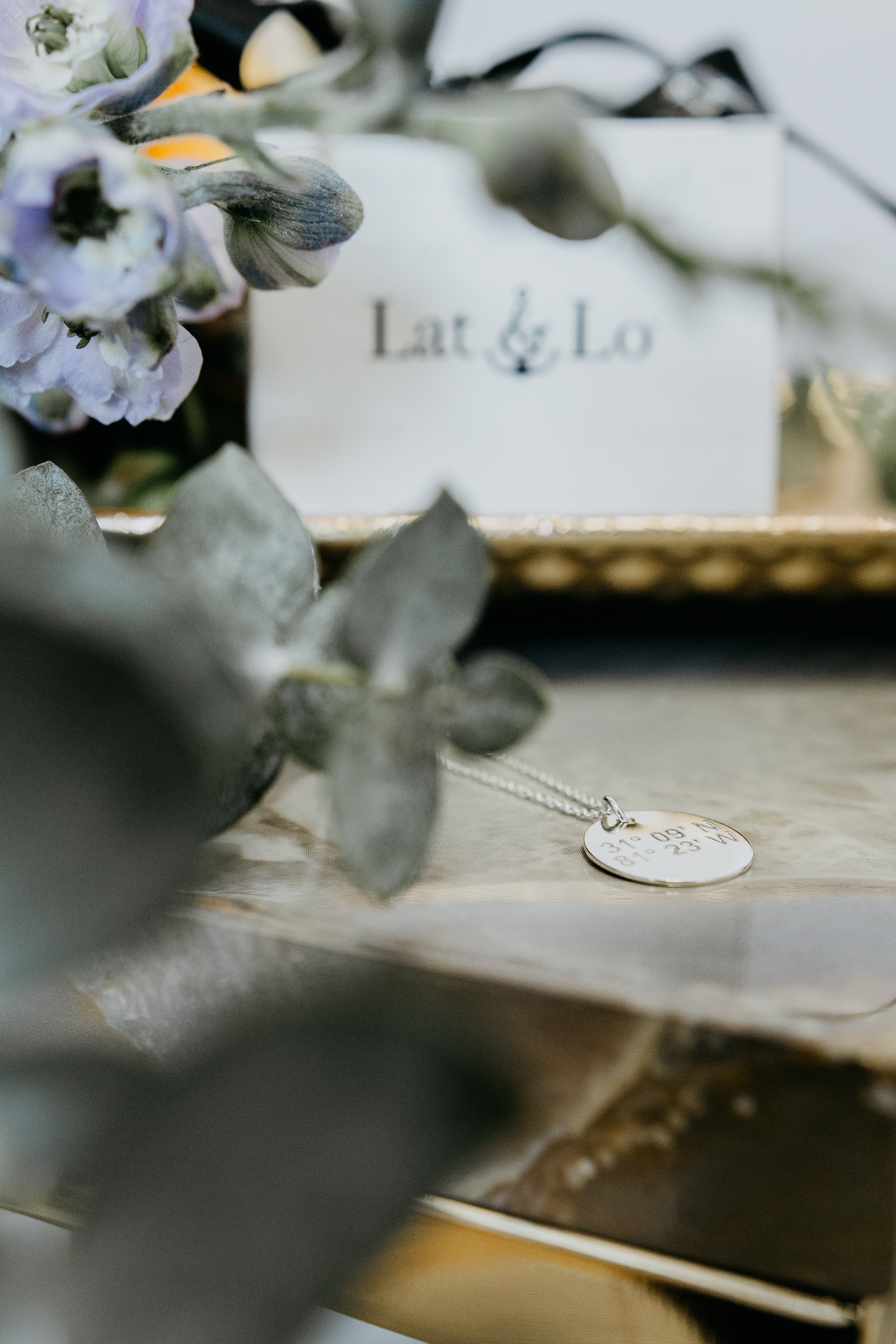 anniversary gift idea-coordinates jewelry-Lat & Lo