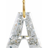 Diamond Letter Charm