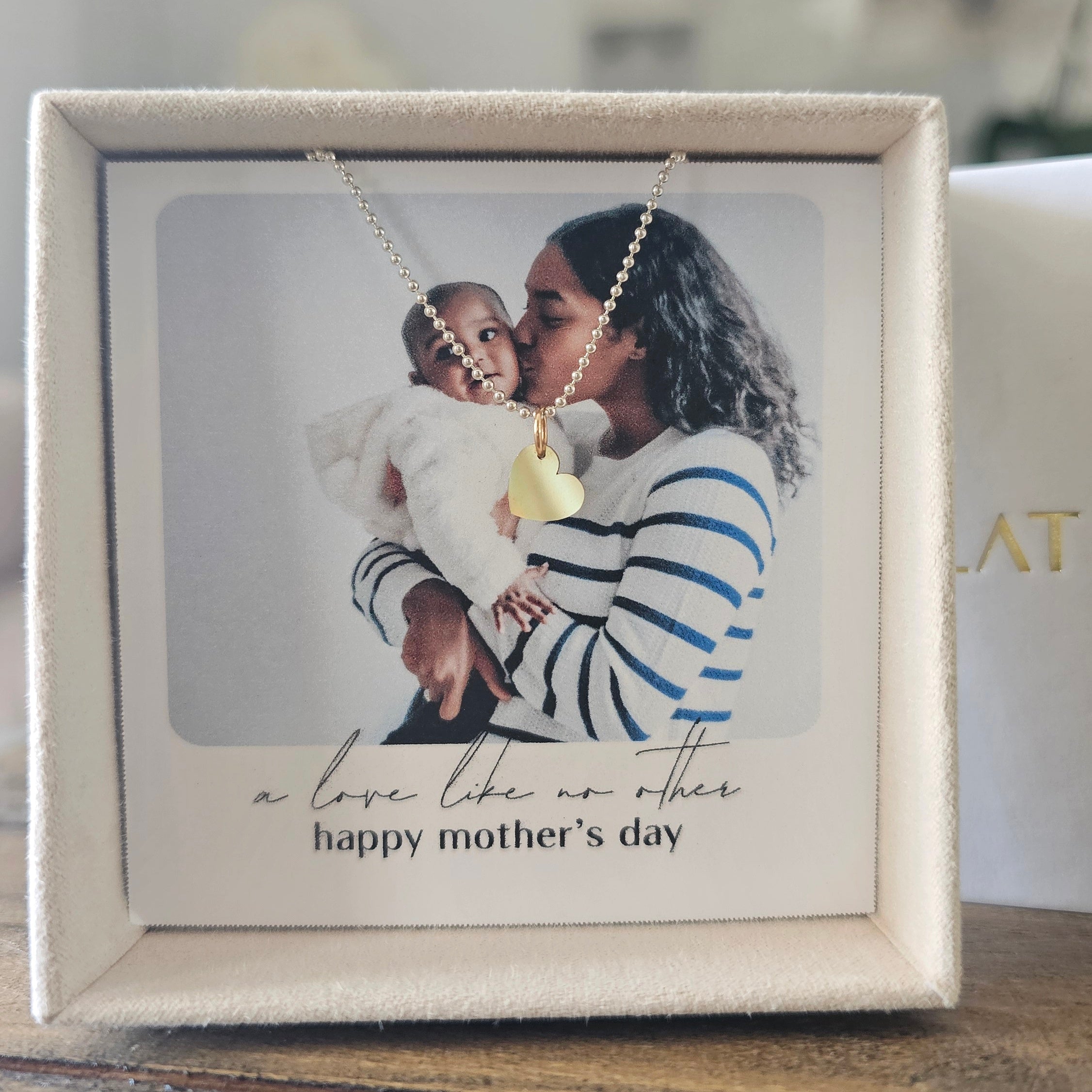 mothers day card necklace gift set by lat & lo