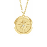 ✨Nautical Star Compass Necklace - Lat & Lo™
