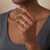 Flat Band Ring | Hammered, 2mm