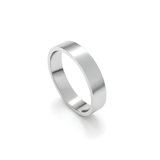 Sterling Silver Flat Band Ring | 4mm