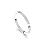 Sterling Silver Flat Band Ring | 2mm
