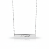 Written Bar Necklace