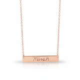 Written Bar Necklace