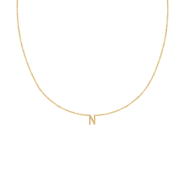 14K Gold Letter Necklace