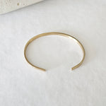 Gold plated stainless steel water proof engraved cuff bracelet by Lat & Lo at ww.latandlo.com