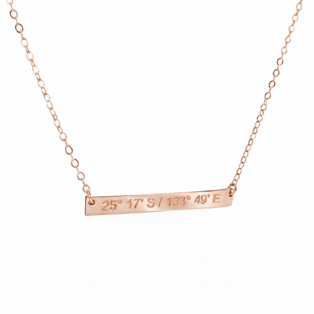 State Lines Necklace | Skinny Bar