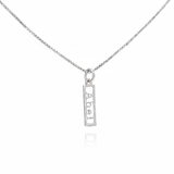 Mini Cut-Out Name Charm Necklace