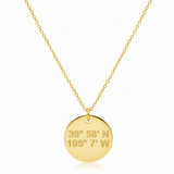 Coordinates Disc Necklace