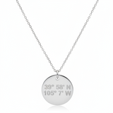 Coordinates Disc Necklace