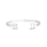 Double Initial Cuff Bracelet