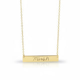 Written Bar Necklace