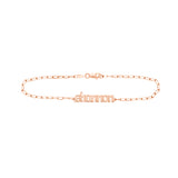 Gothic Name Bracelet in 14K Gold