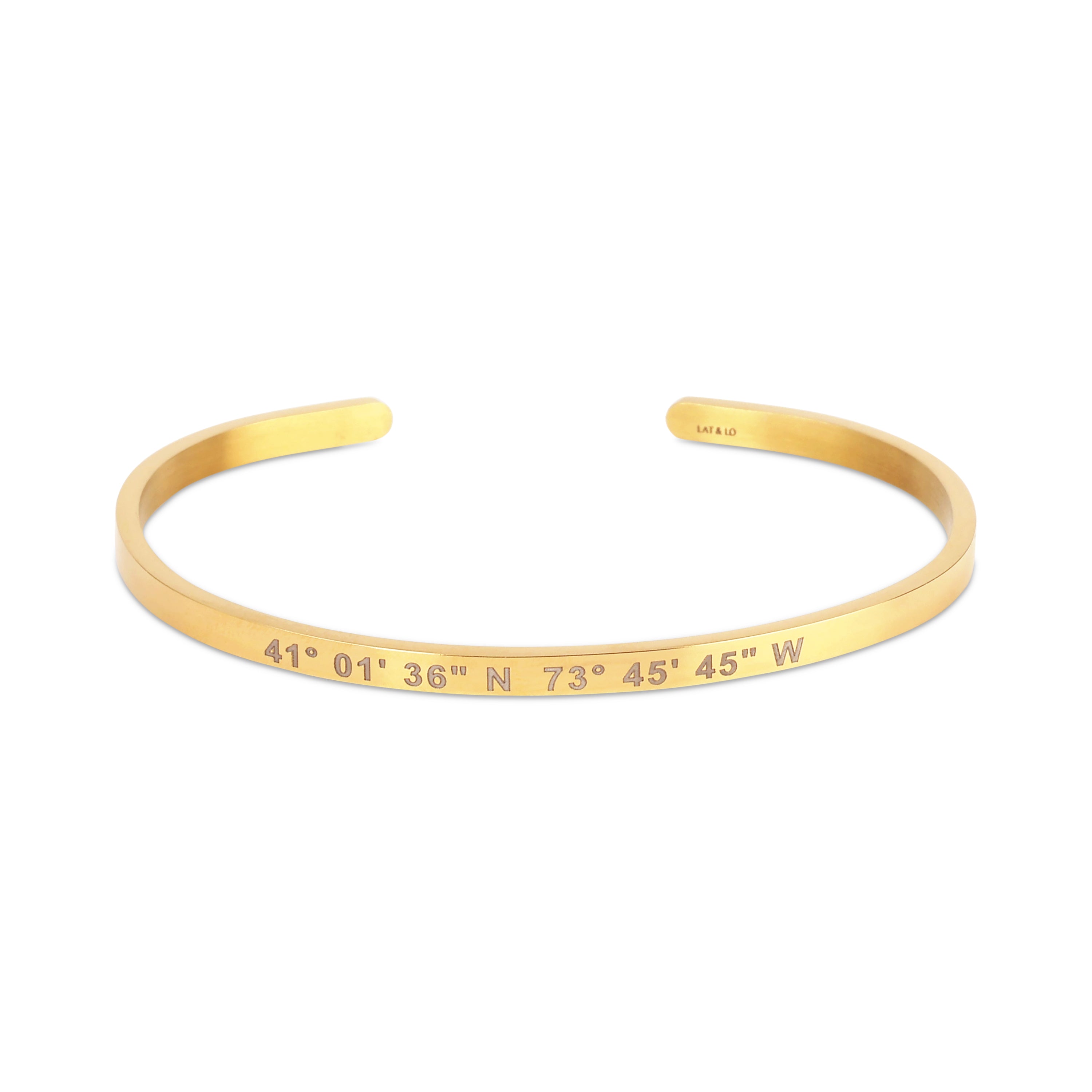skinny coordinates cuff bracelet-non tarnish-lat & Lo-white background