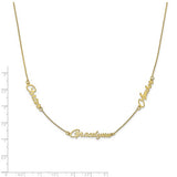 Personalized Script Name Necklace-Three Names - Lat & Lo™