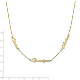 ✨ Personalized Script Name Necklace-3 Names - Lat & Lo™