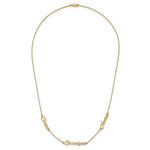 Personalized Script Name Necklace-Three Names - Lat & Lo™
