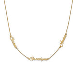 Personalized Script Name Necklace-Three Names - Lat & Lo™