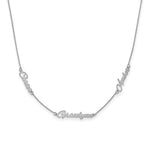 ✨ Personalized Script Name Necklace-3 Names - Lat & Lo™