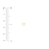 Trina Mini Heart Studs – White Enamel in 14K Gold