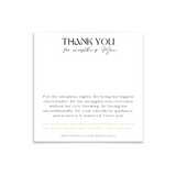 Thank you Mom Bar Necklace
