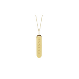 Lola Necklace | Baguette Diamond Accented
