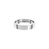 Sterling Silver Flat Band Ring | 4mm