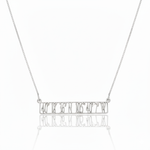 ut Bar Necklace -sterling silver