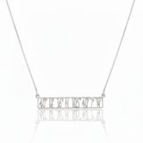 ut Bar Necklace -sterling silver