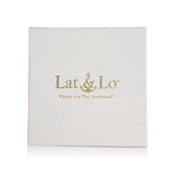 Lat & Lo Packaging, white box with gold logo seal