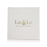 Lat & Lo packaging, white box with gold logo seal