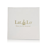 Lat & Lo packaging, white box with gold logo seal