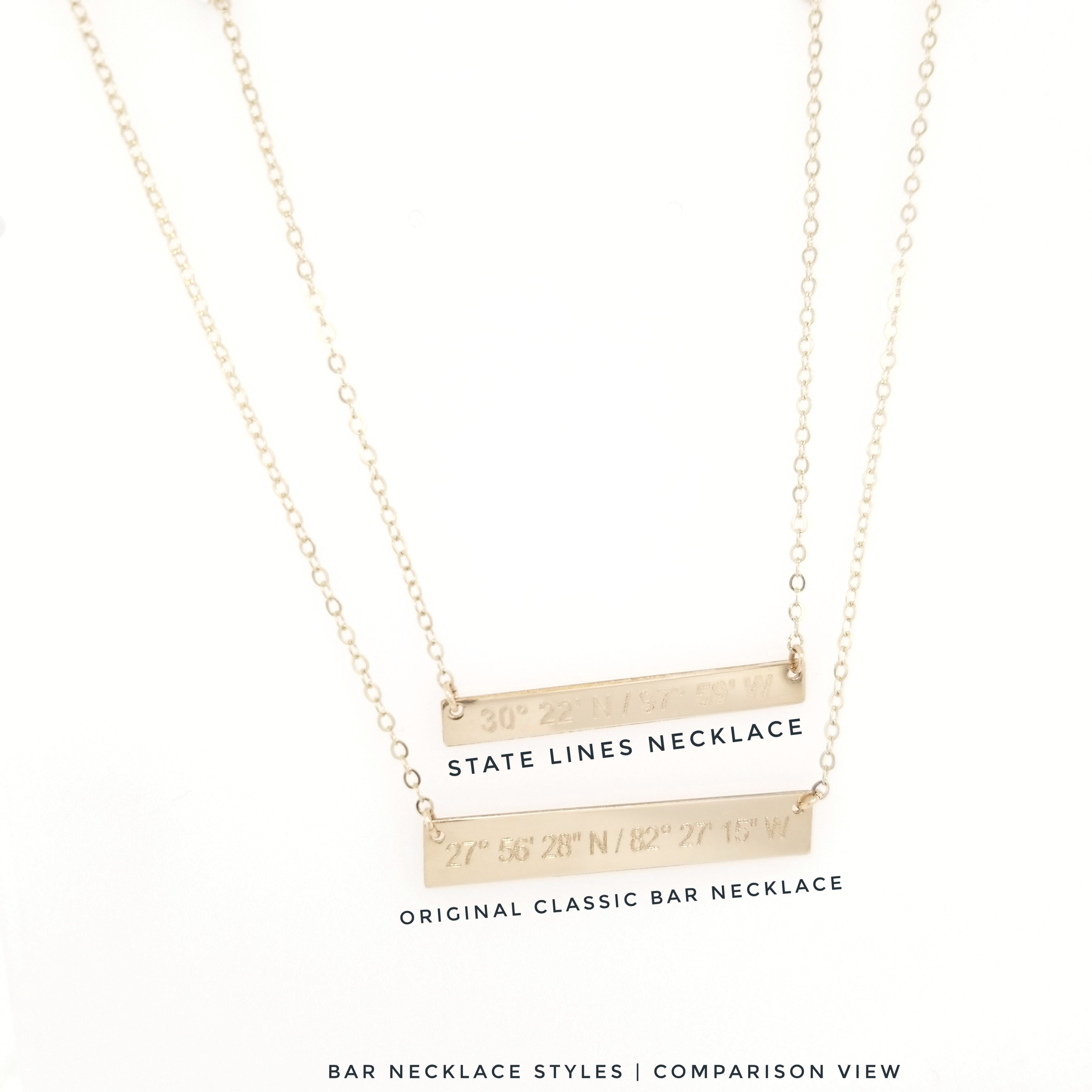 ✨ State Lines -14K - Lat & Lo™