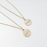 Orah | Small Circle Charm Necklace - Lat & Lo™