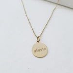 Orah | Small Circle Charm Necklace - Lat & Lo™