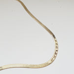 herringbone coordinates necklace in gold plated vermeil
