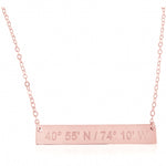 ✨ Bar Necklace -14K - Lat & Lo™