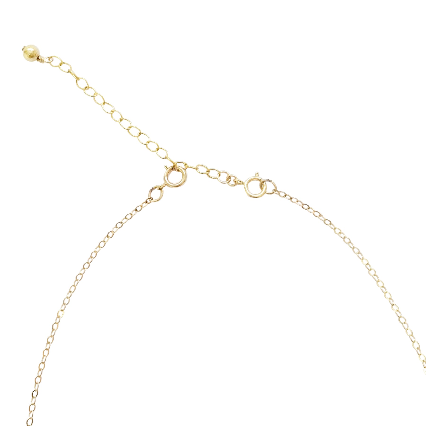 Solid Necklace Extender Gold, 14K Gold or 14K Rose Gold Rose Gold / 2