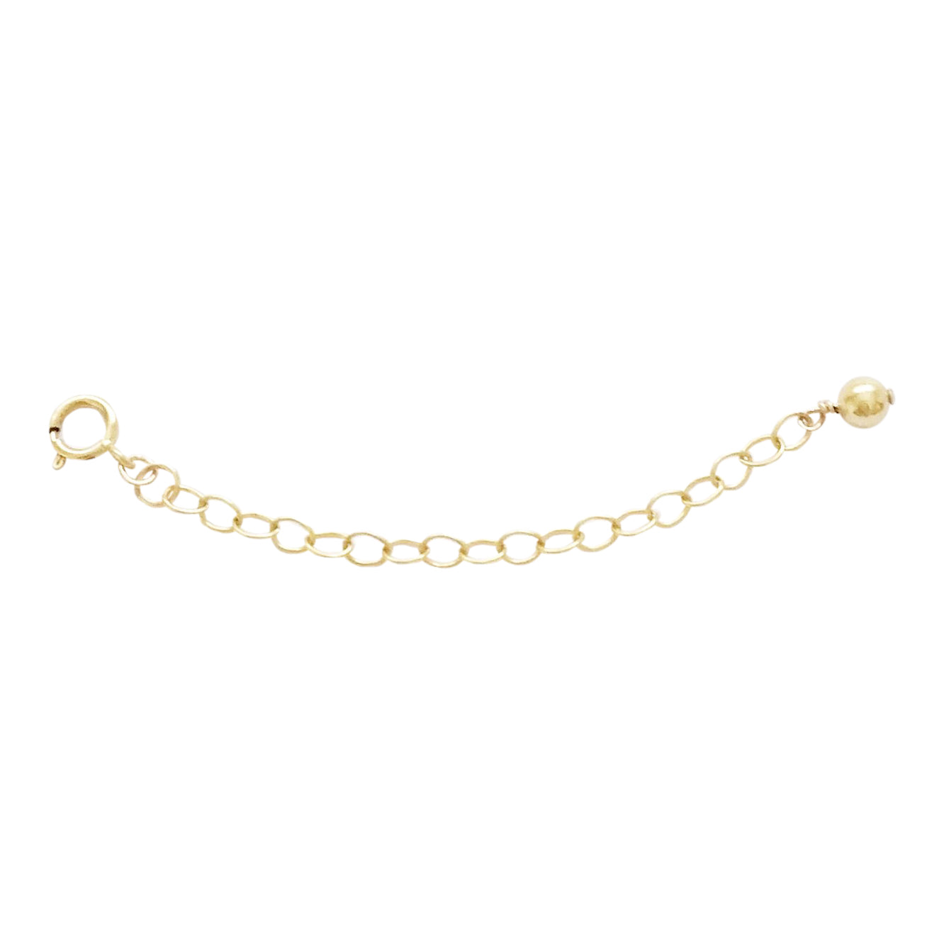 Lat & Lo chain extender for 2 inches of adjustable length, 14K gold filled or sterling silver
