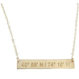 Bar Necklace - Lat & Lo™