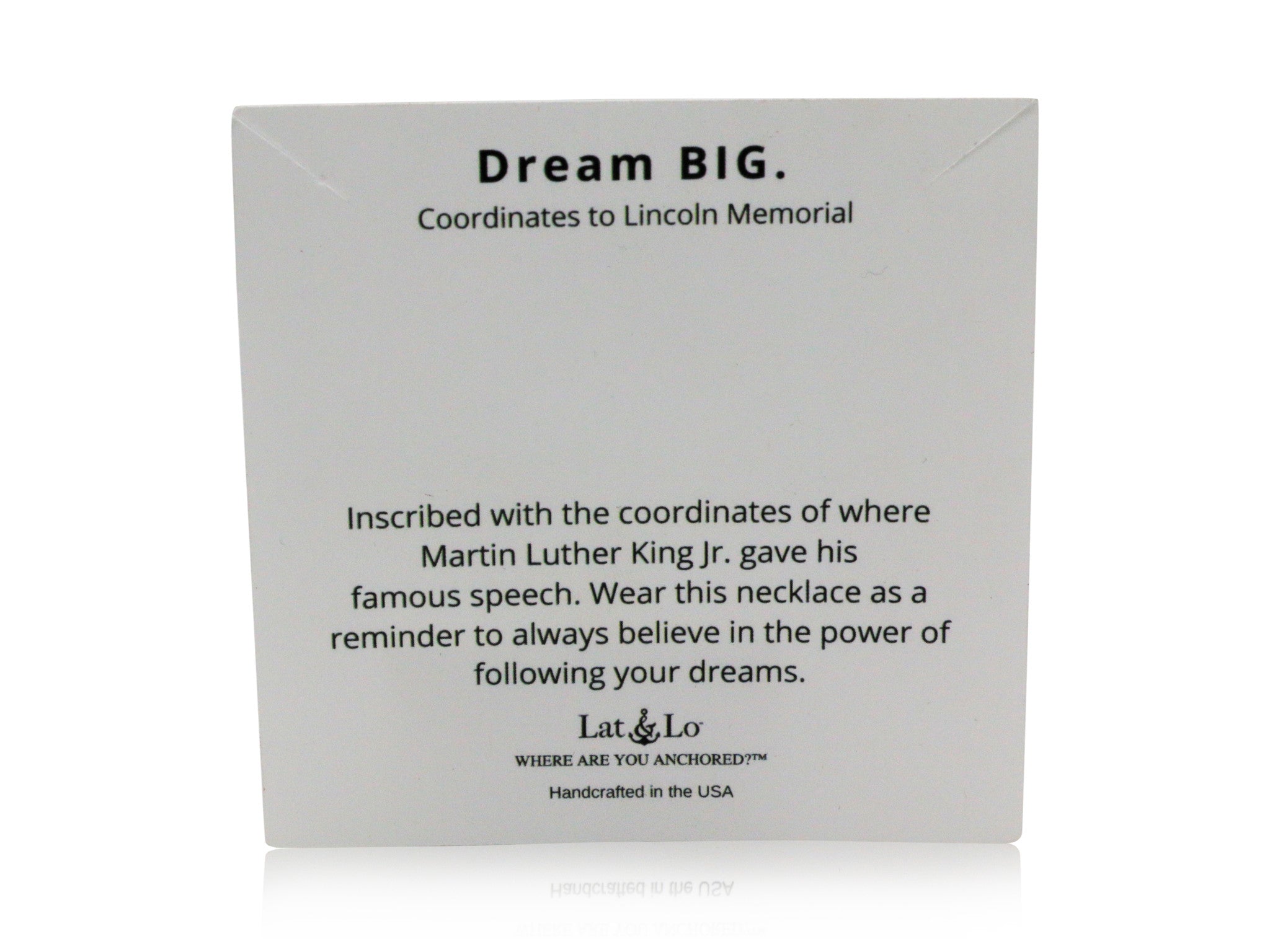 Lat & Lo dream big display card