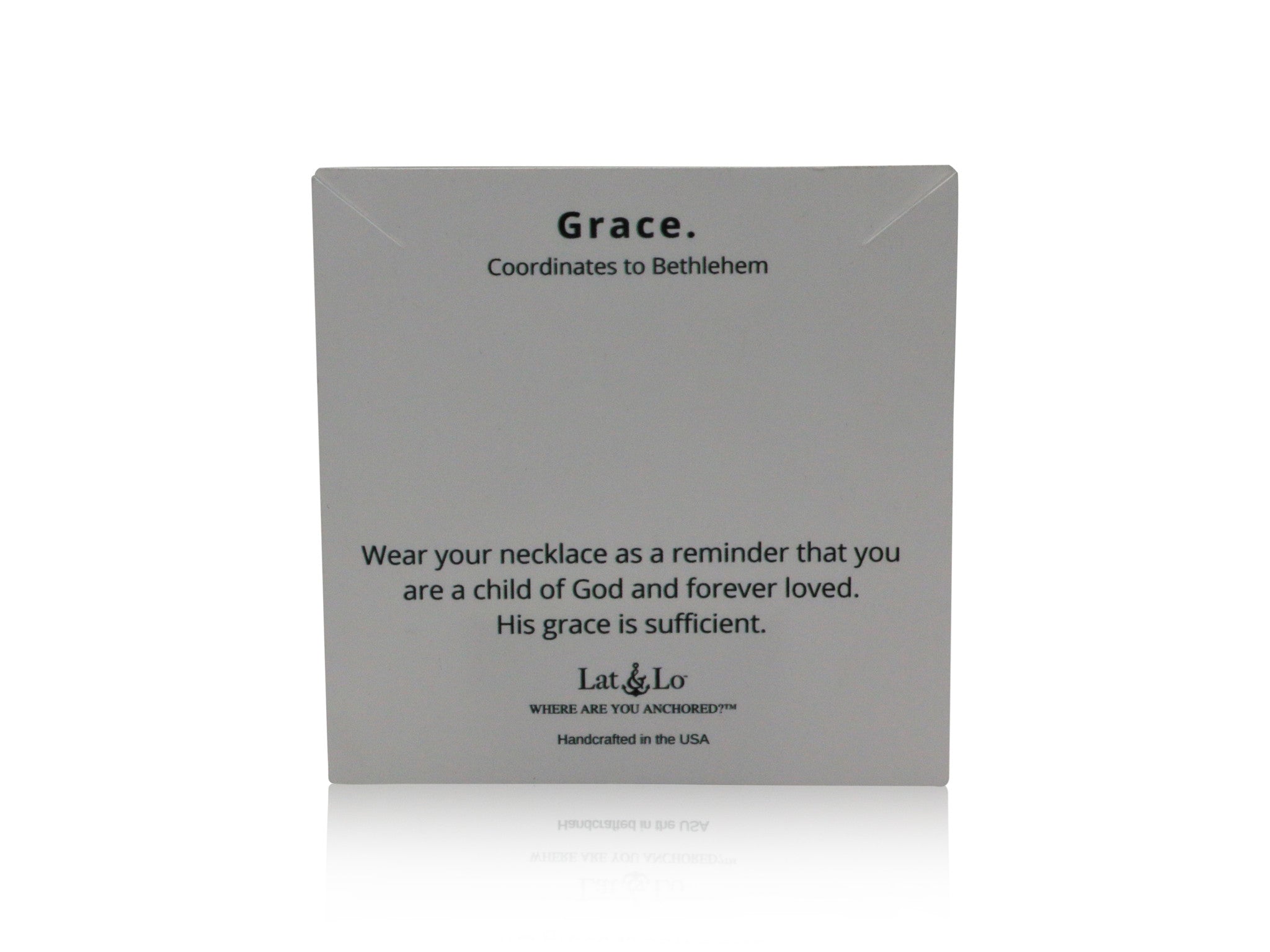 Lat & Lo Grace card display