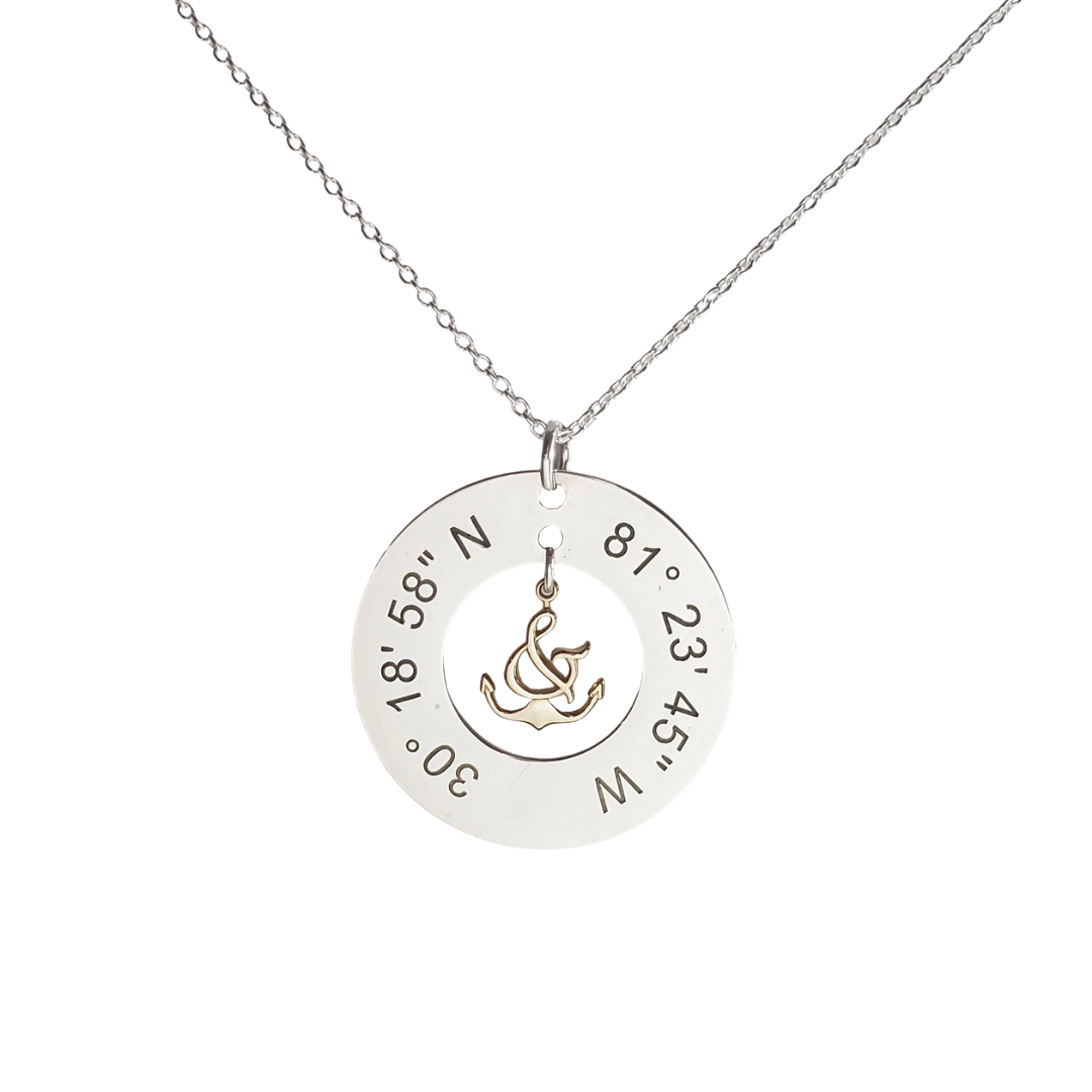 Where are You Anchored?™ Necklace - Lat & Lo™